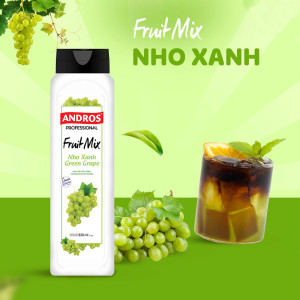 Sinh tố Andros Fruit Mix Nho Xanh 820ml