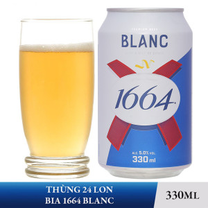 Bia Blanc 1664 lon 330ml