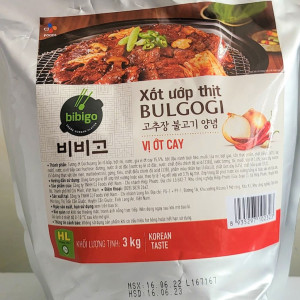 Sốt ướp thịt bulgogi Bibigo vị ớt cay 3kg