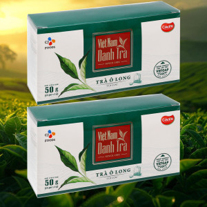 Trà ô long Cầu Tre túi lọc 48 hộp 25 gói 2g