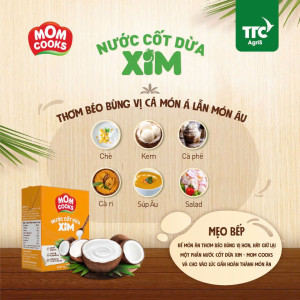 Nước Cốt Dừa XIM Mom Cooks 200ml