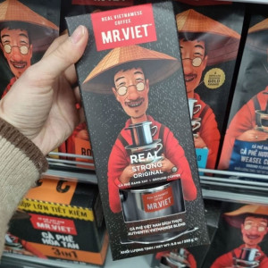 Cà phê hạt rang xay kèm phin Mr. Viet 250g