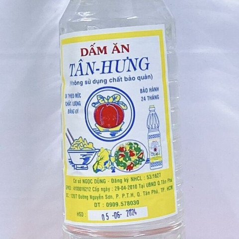Giấm trắng Tân Hưng 5 lít