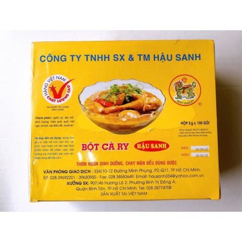 Bột cà ri Hậu Sanh 500g