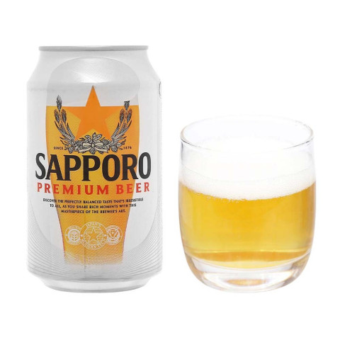 Bia Sapporo lon 330ml x24 