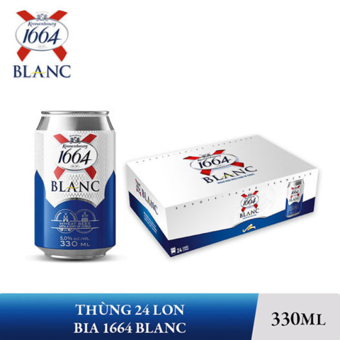 Bia Blanc 1664 lon 330ml