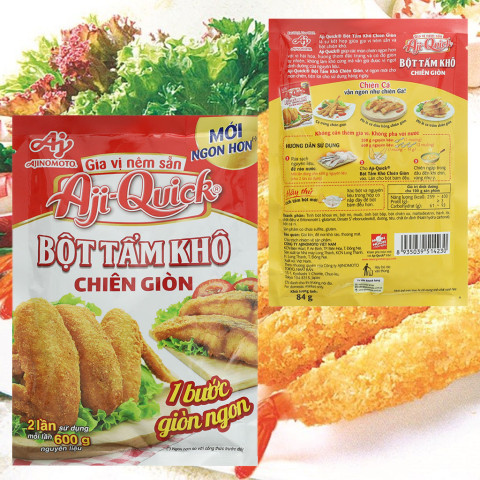 Bột tẩm khô chiên giòn Aji-Quick 84g