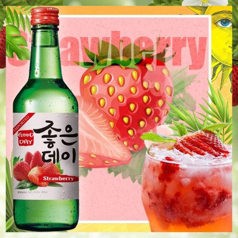 Rượu Soju Vị Dâu Good Day Strawberry Flavor 360ml