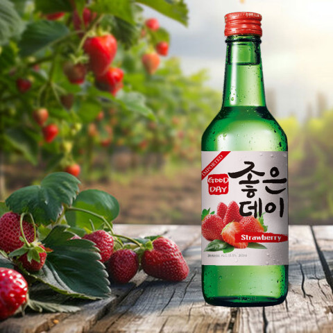 Rượu Soju Vị Dâu Good Day Strawberry Flavor 360ml