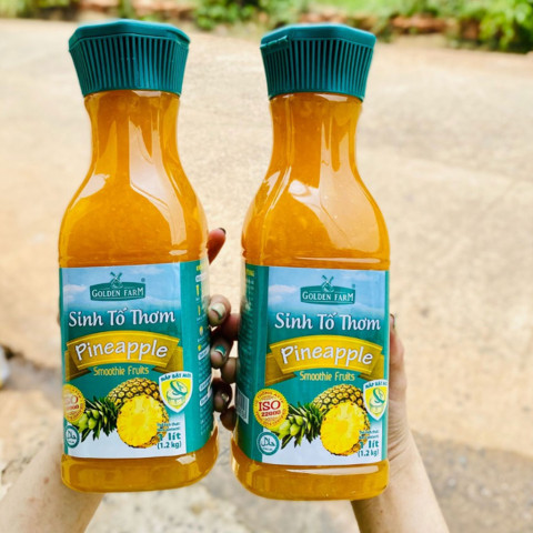 Sinh Tố Thơm Golden Farm Pineapple Smoothie Fruits 1L