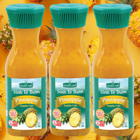 Sinh Tố Thơm Golden Farm Pineapple Smoothie Fruits 1L