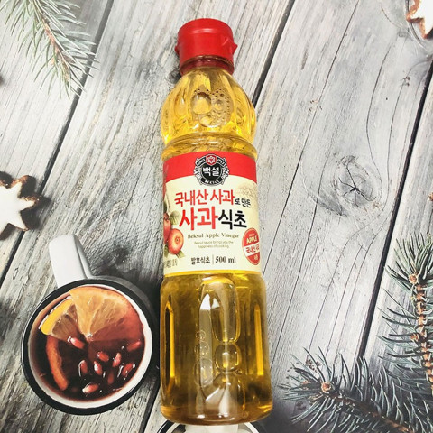 Giấm táo Beksul Hàn Quốc 500ml