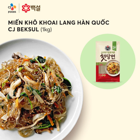 Miến khô khoai lang Hàn Quốc CJ Beksul 1kg