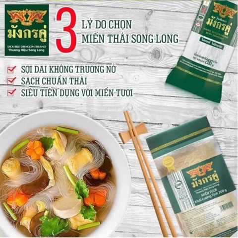 Miến đậu xanh Song Long Thái 200gr