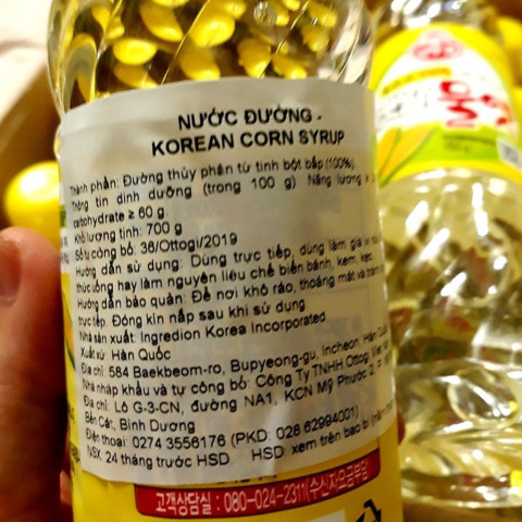 Nước đường bắp Hàn Quốc 700gr