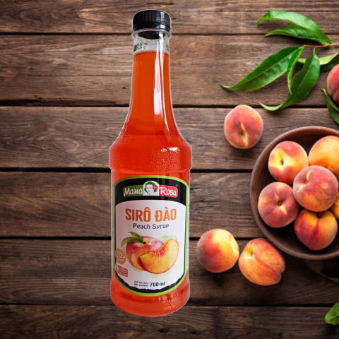 Sirô Đào Mama Rosa Peach Syrup 700ml