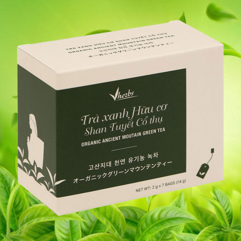 Trà xanh Shan Tuyết Cổ Thụ hộp 14g (7 túi 2g)