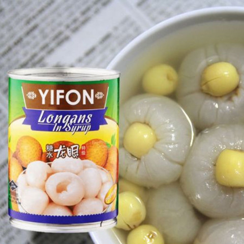 Nhãn đóng lon Longans In Syrup 565g