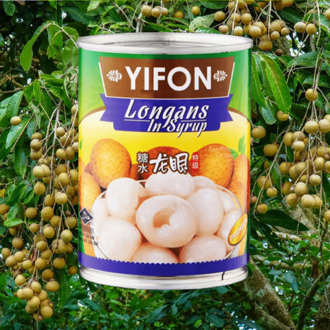 Nhãn đóng lon Longans In Syrup 565g