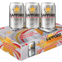 Bia Sapporo lon 330ml x24 