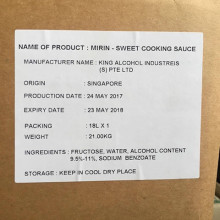 Rượu nấu ăn Hon Mirin Nhật Bản 18L