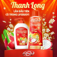 Sữa tắm Lifebuoy hương Thanh Long và Tuyết Mai 200g Sữa tắm Lifebuoy hương Thanh Long và Tuyết Mai 200g