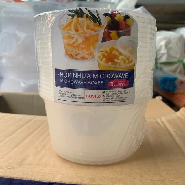 Phong Vân | Hộp nhựa tròn Microwave 700ml