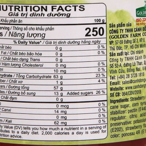 Mứt dâu Golden Farm Strawberry Preserves 450g