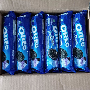 Bánh quy nhân kem lạnh việt quất Oreo Blueberry 119.6g