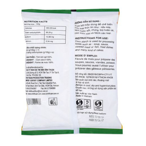 Bột bắp Vĩnh Thuận 400g