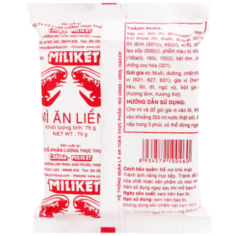 Mì gói Miliket