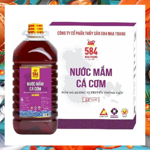 Nước mắm Cá cơm 584 Nha Trang 12N 5 lít