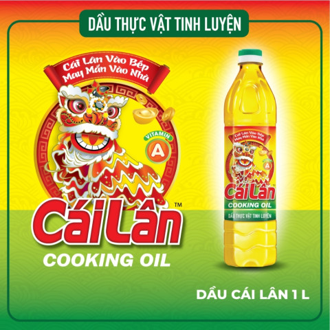 Dầu thực vật tinh luyện Cái Lân Cooking Oil 1L