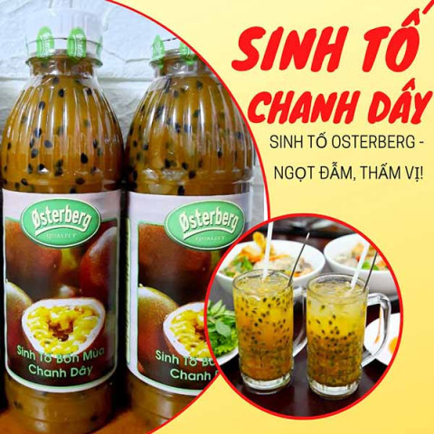 Sinh Tố Chanh Dây Osterberg Passion Fruit Crush 1L