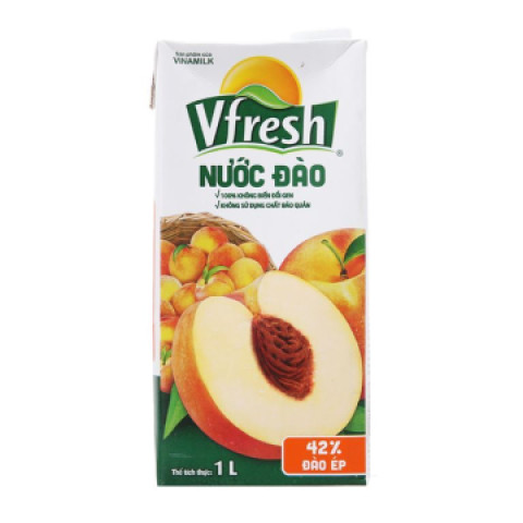 Nước đào ép Vfresh