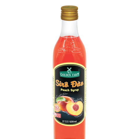 Siro Đào Golden Farm Peach Syrup 520ml