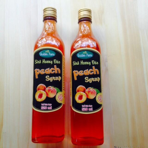 Siro Đào Golden Farm Peach Syrup 520ml