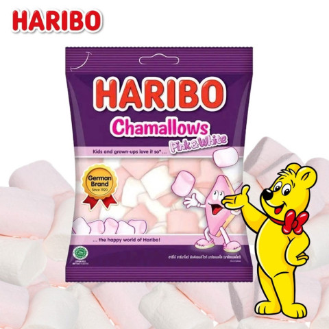 Kẹo xốp Haribo Chamallows Pink & White 70g F122372