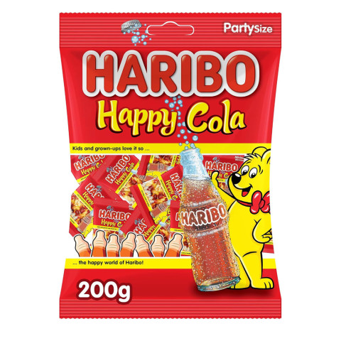 Kẹo dẻo Haribo Happy Cola 200g F122187