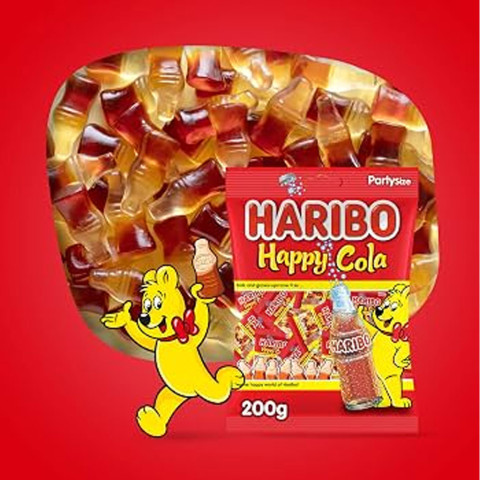 Kẹo dẻo Haribo Happy Cola 200g F122187