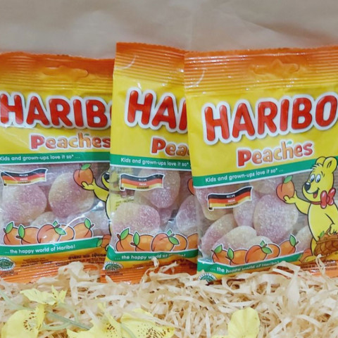 Kẹo dẻo Haribo Peaches 80g