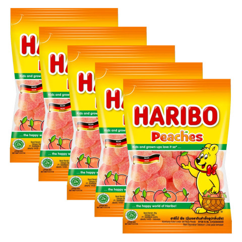 Kẹo dẻo Haribo Peaches 80g
