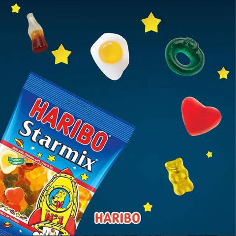 Kẹo dẻo Haribo Star Mix 80g