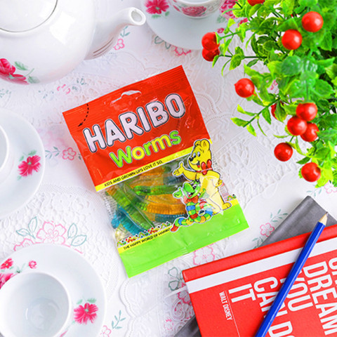 Kẹo dẻo hình sâu Haribo Worms 80g