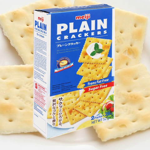 Bánh Meiji Plain Cracker hộp 52g
