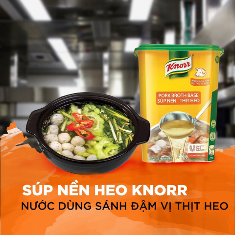 Súp nền thịt heo Pork Broth Base Knorr 1.5kg