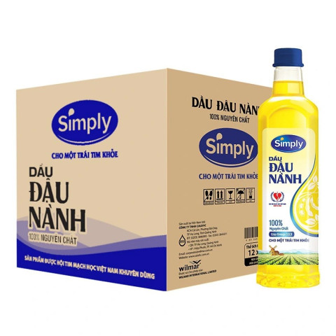 Dầu đậu nành nguyên chất Simply 1L