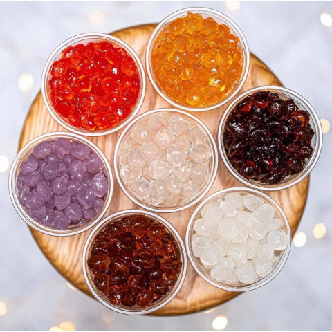 Thạch trân châu caramel 3Q Eurodeli gói 2KG