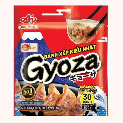 Bánh xếp Gyoza nhân thịt Heo và Gà Ajinomoto 570g