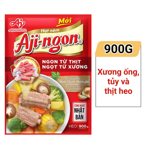 Hạt nêm Aji-ngon vị heo 900g